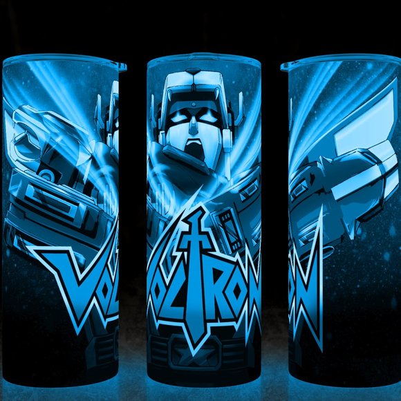 Glow in the Dark Voltron Anime Manga 80s Style Cup Mug Tumbler 20oz - Picture 1 of 2